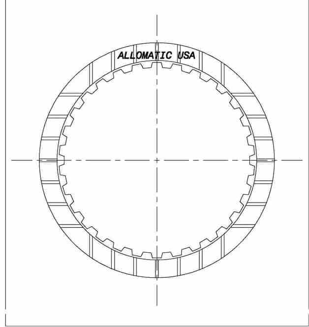 Friction Plate Allomatic Reverse Clutch (B3) [3-5] 722.4 W4A020