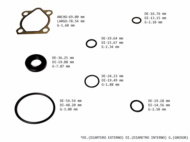Power Steering Pump Seal Kit Hyundai Kia Mitsubishi