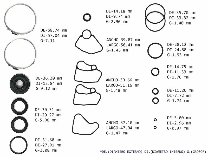 Power Steering Rack and Pinion Kit Transtec Integra Accord Civic 1986/89