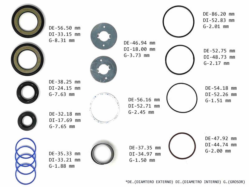 Power Steering Rack and Pinion Kit Transtec Lexus LX470 Toyota Landcruiser 1998/02