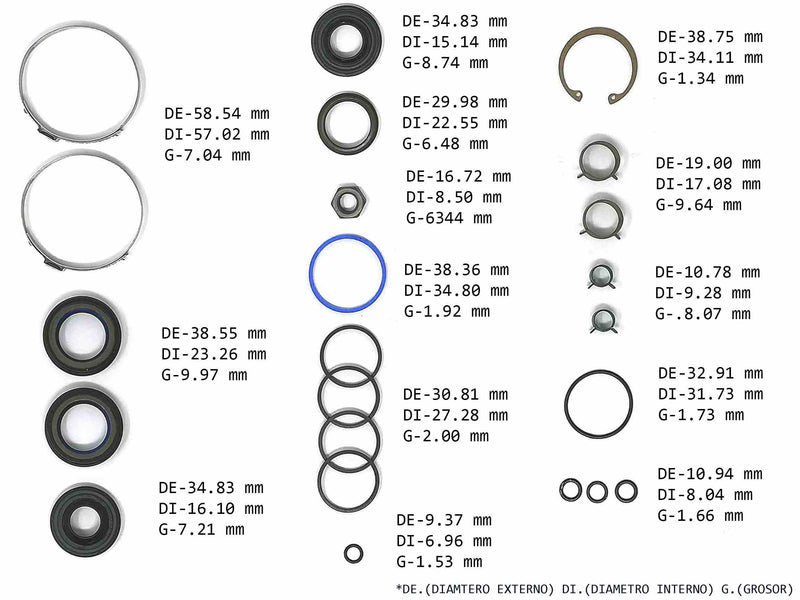 Power Steering Rack and Pinion Kit Neon 2000 PT Cruiser 2000/03
