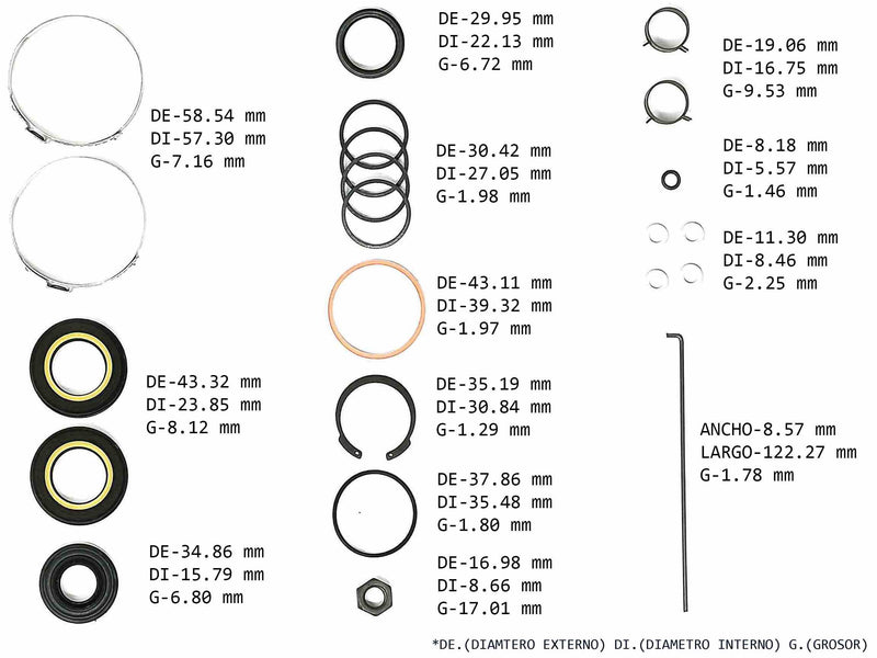 Power Steering Rack and Pinion Kit Transtec Mazda 626 1998/99