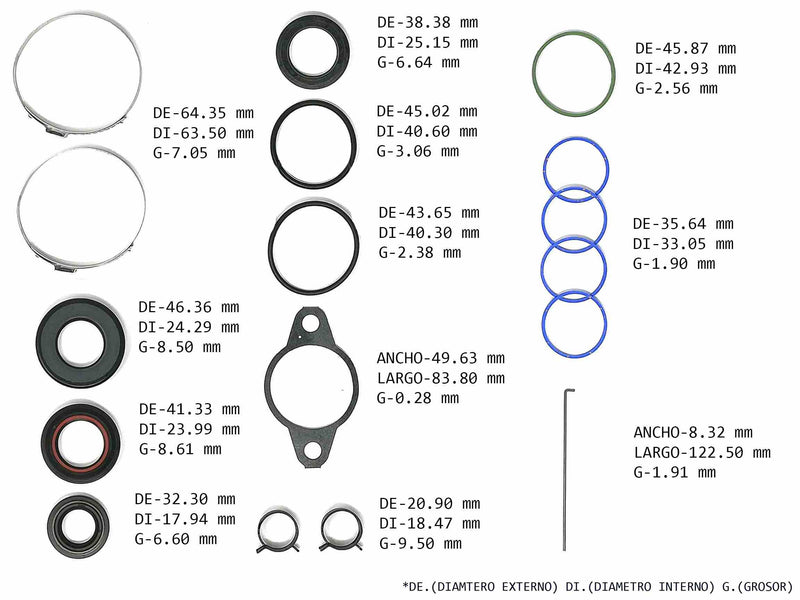 Power Steering Rack and Pinion Kit Transtec Honda Odyssey 1999/04