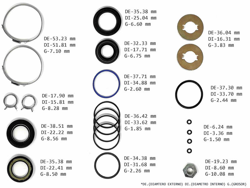 Power Steering Rack and Pinion Kit Mitsubishi Lancer 2002/07