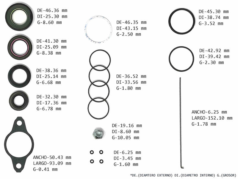 Power Steering Rack and Pinion Kit Transtec Toyota Sienna 03/10 Lexus RX330 04/07 RX350 08/09