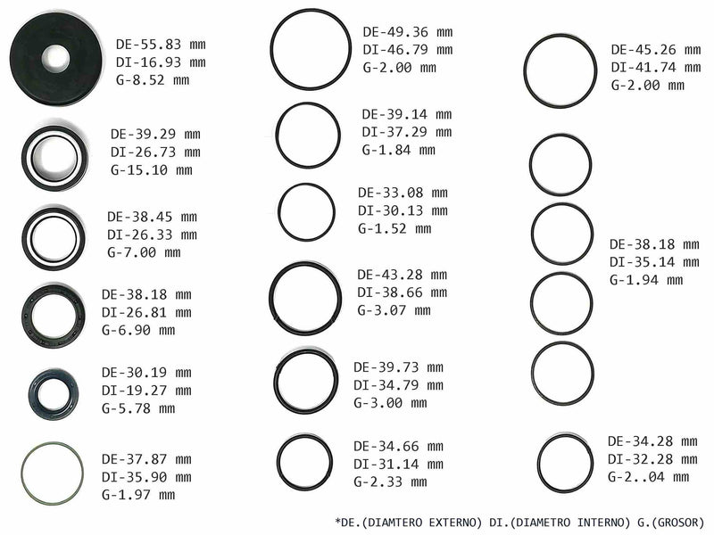 Power Steering Rack and Pinion Seal Kit Transtec Ford Thunderbird Lincoln LS Aviator 2003/06