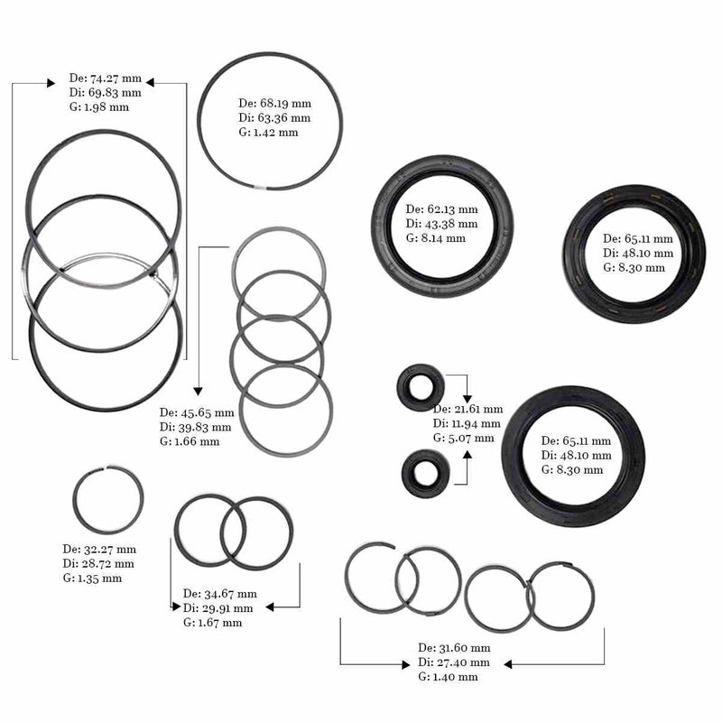 Overhaul Kit Transtec without Pistons and with Duraprene Pan Gasket RE7R01A JR710E