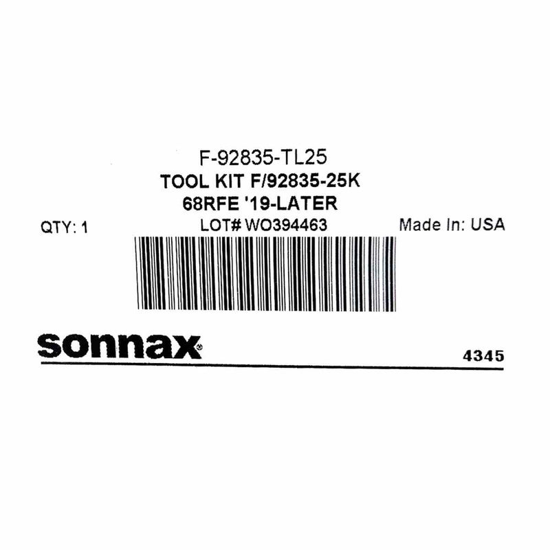 Sonnax Tool Kit for 92835-25K 2019/UP 68RFE