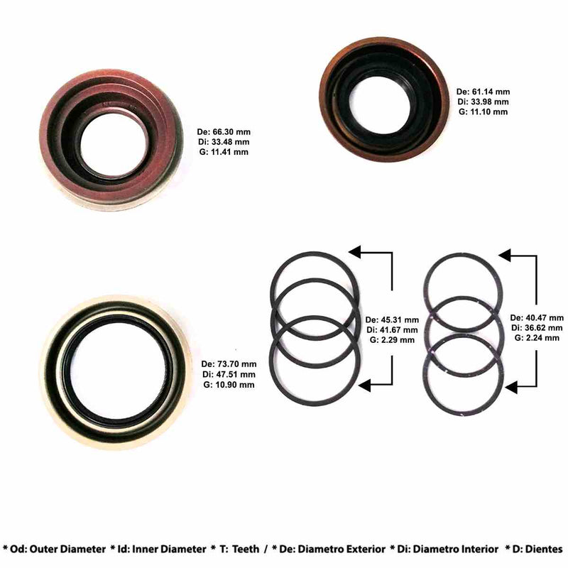 Overhaul Kit Transtec without Pistons Start Stop 6T40 6T45 X23F MH7 2014/UP
