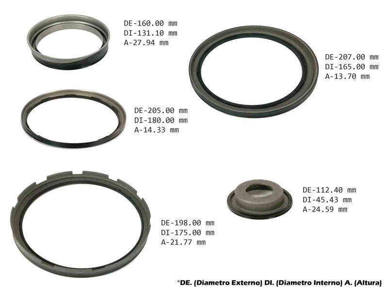 Piston Kit Gen 2 Transtec 6T35 6T40 6T45 2012/UP