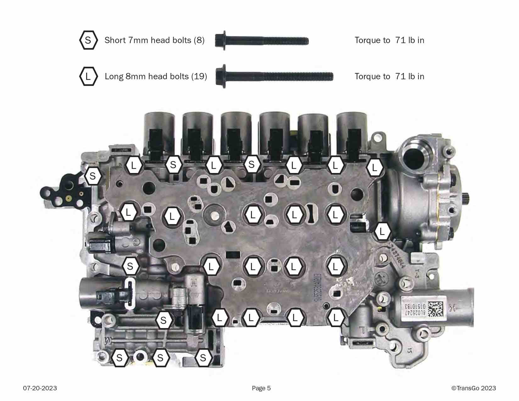 SK 8L90 Transgo Shift Kit 8L45 8L90 15/UP — Sun Transmissions