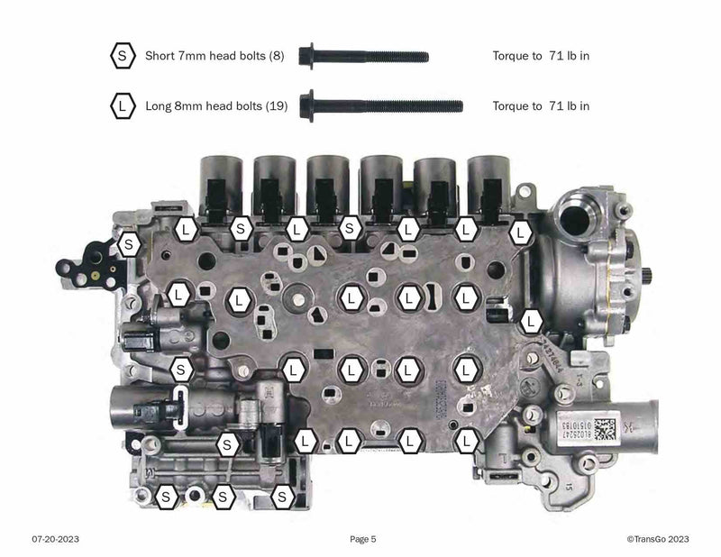 Transgo Shift Kit 8L45 8L90 2015/UP 