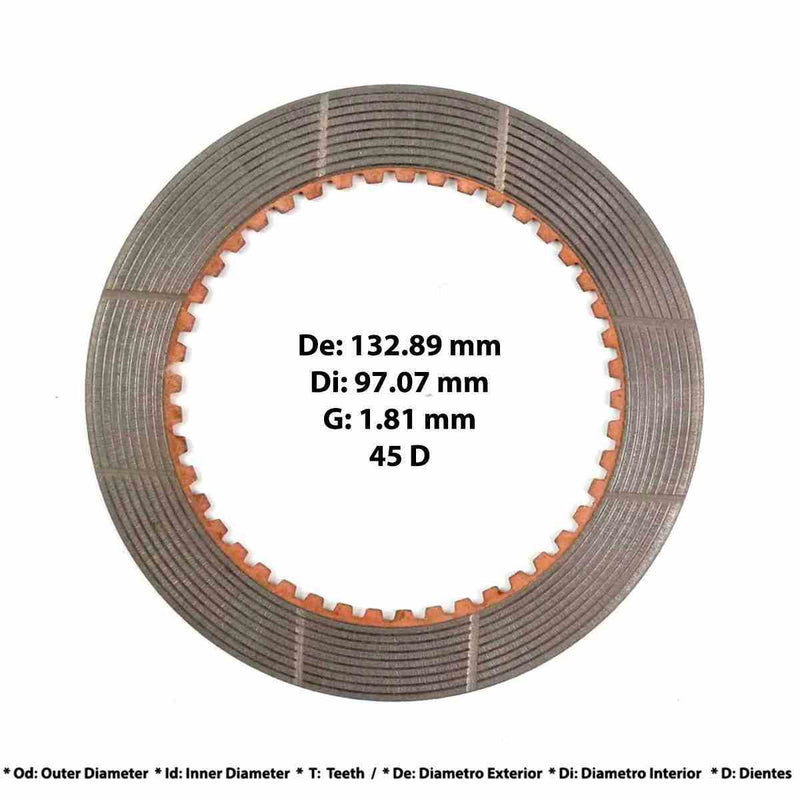 Friction Plate Bronze Caterpillar John Deere FMX