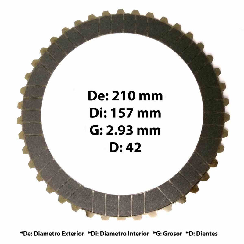 Friction Plate Single Sided 4181.295.066 ZF Ecolife External Teeth