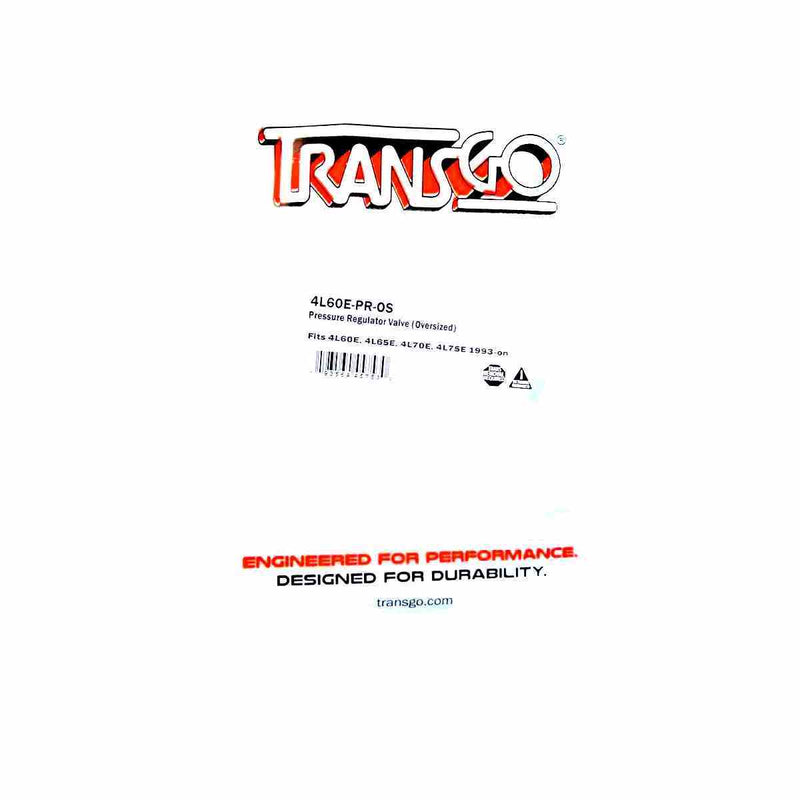 Oversized Pressure Regulator Valve Fits 1993-15 4L60E, 4L65E, 4L70E Requires #4L60E-PR-TK