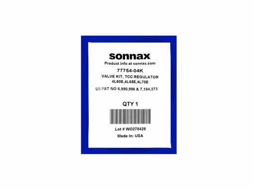 Sonnax TCC Regulator & Isolator Valve Kit 4L60E 4L65E 4L70E