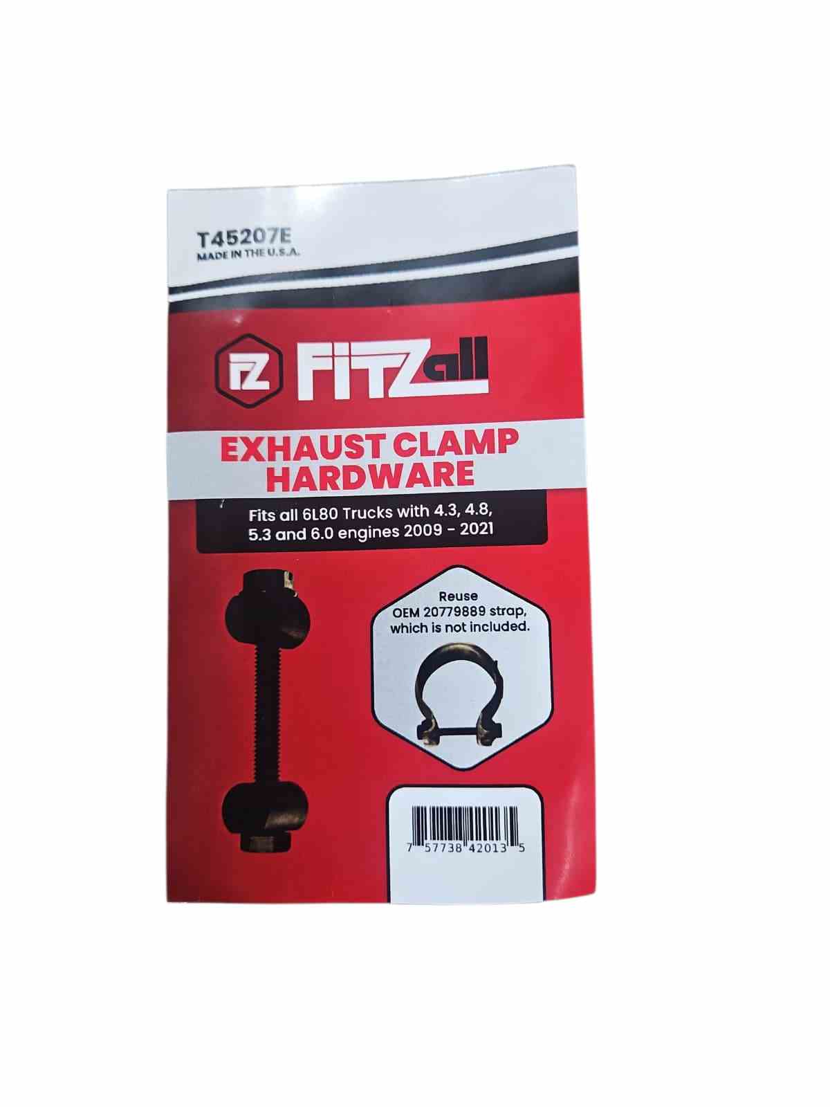Exhaust Clamp Hardware Fitzall 6l80 2009/21 — Sun Transmissions