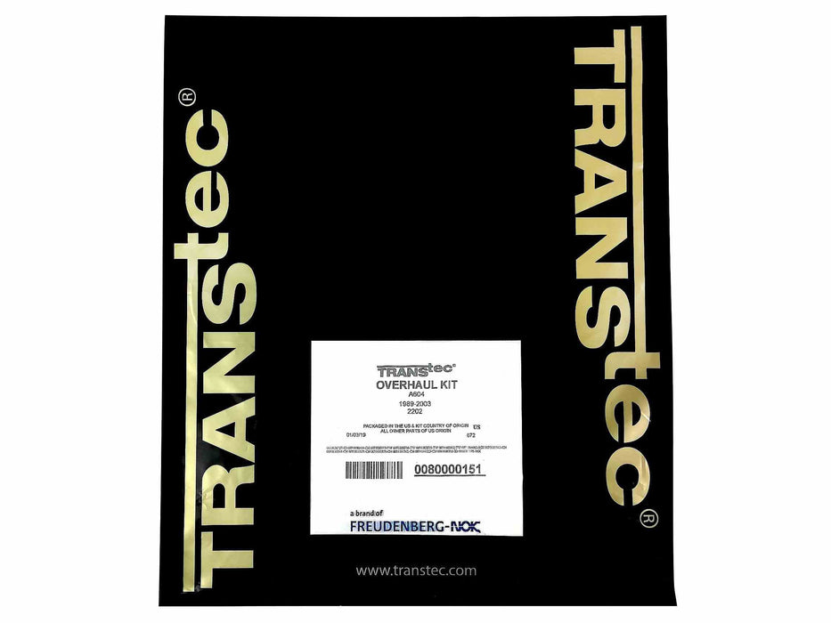 Overhaul Kit Transtec without Pan Gasket A604 41AE 41TES 40TE 41TE