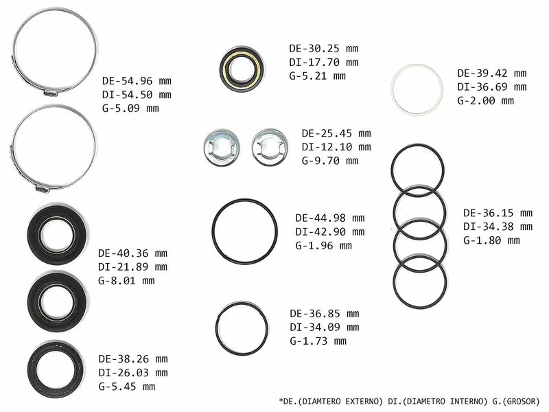 Power Steering Rack And Pinion Kit Acura Integra 1998/01 Honda Civic 1998/00