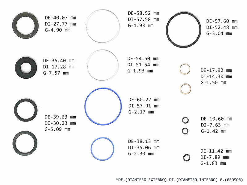 Gear Seal Kit Geo Tracker Suzuki Sidekick X90 1989/98