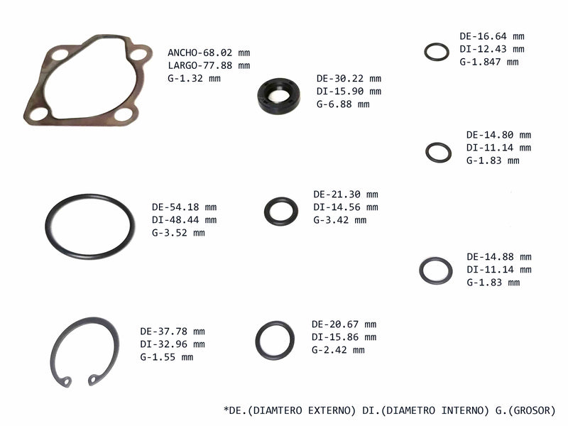 Powe Steering Pump Seal Kit PASSPORT AMIGO PICKUP RODEO SUBARU XT LUV 