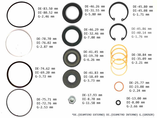 Power Steering Gear Seal Kit Ford Mazda Mercury Lincoln 