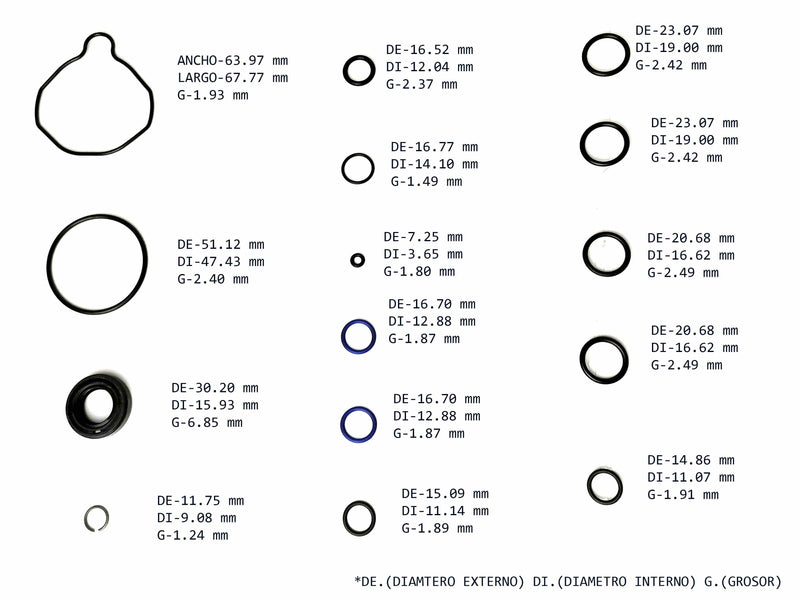 Power Steering Pump Seal Kit Dodge Eagle Mitsubishi Plymouth Volkswagen