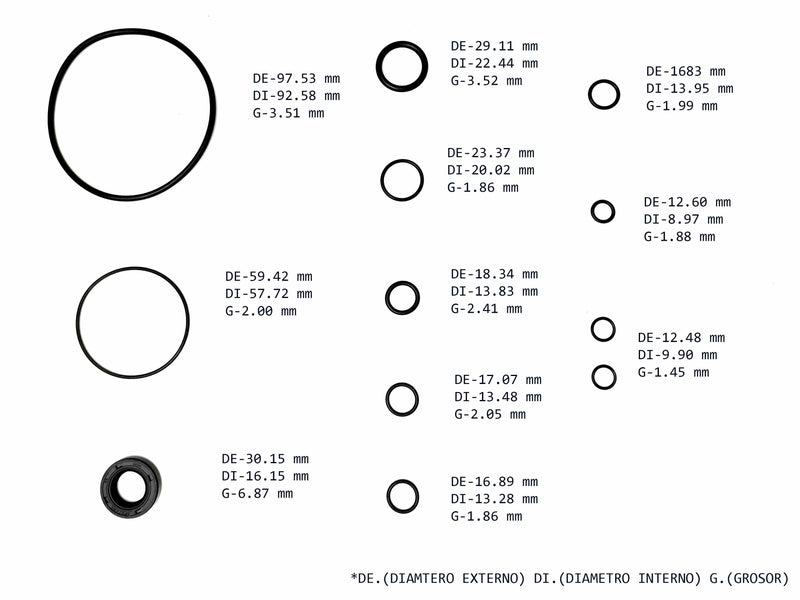 Power Steering Pump Seal Kit Mazda B2000 B2200