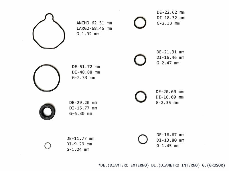 Power Steering Pump Seal Kit Honda Passport Isuzu Amigo Axiom Rodeo Mazda 6