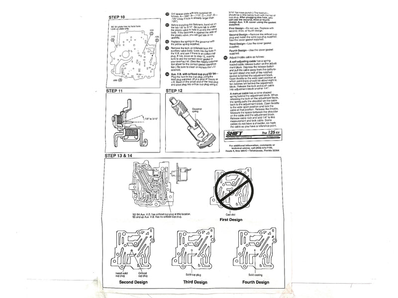 SHIFT KIT SUPERIOR TH125, TH125C - Suntransmissions