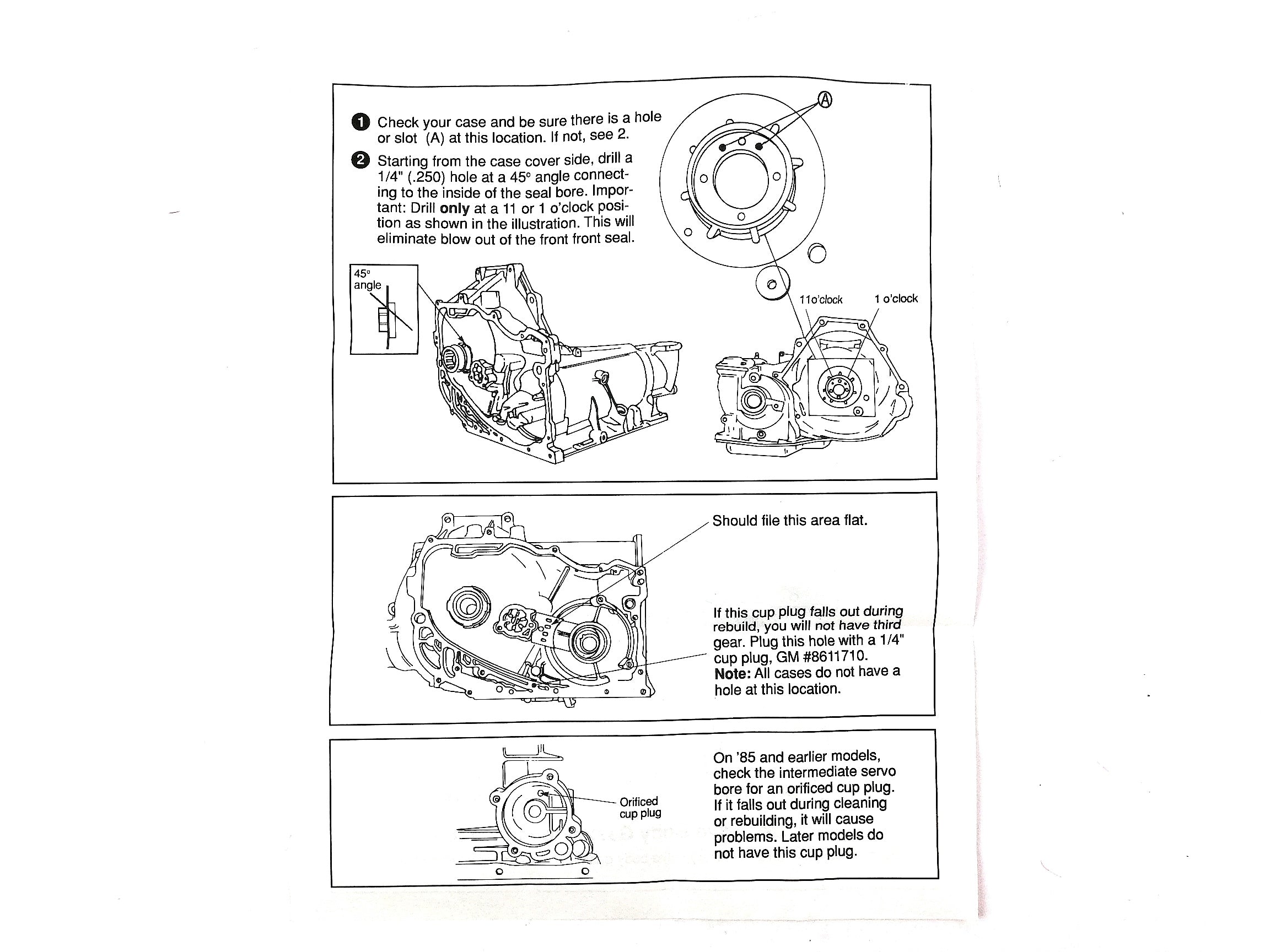 Shift Kit Superior Th125, Th125c — Sun Transmissions