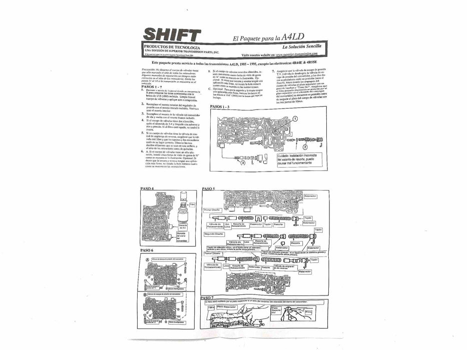 Shift Kit Superior Correction A4LD