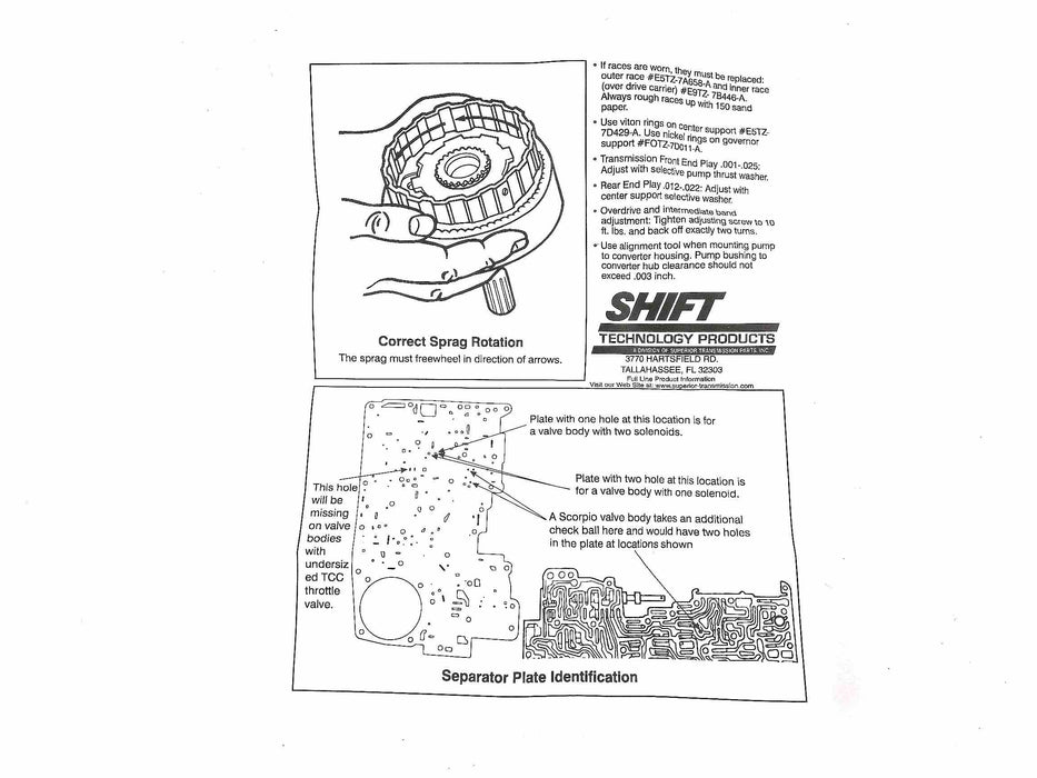 Shift Kit Superior Correction A4LD