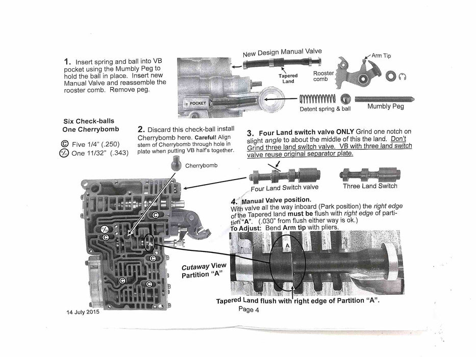 Shift Kit TRANGO Gas and Diesel A500 A518 A618