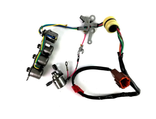 SOLENOID PACK REMANUFACTURED (5 SOLENOIDS , 18" HARNESS ) RE4F04A, RE4F04V, 4F20E 1992/UP