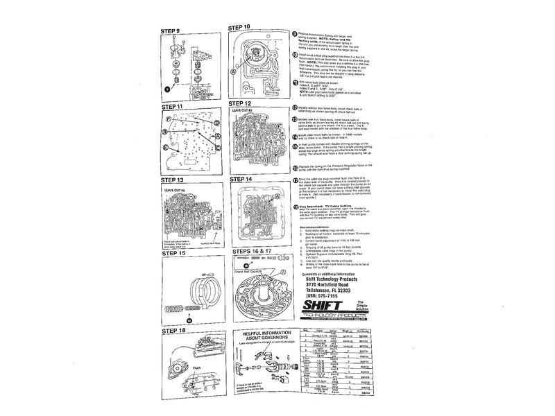 SHIFT KIT SUPERIOR TH700 - Suntransmissions