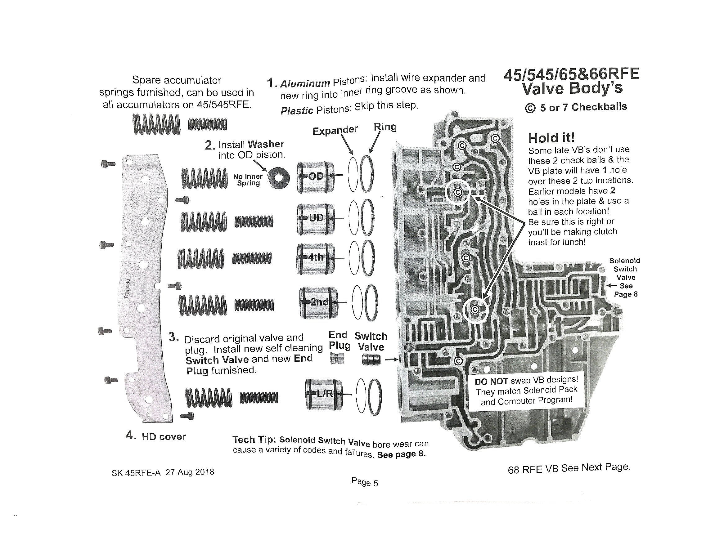 TransGo RFE-7B-HP Tuneless Technology Shift Kit For 45RFE 68RFE Ram Jeep 1999-10