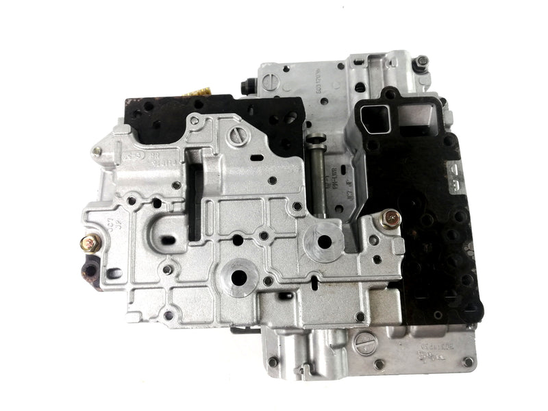 VALVE BODY USED MAZDA 1 TUBE 2 CAST IRON SOLENOID BRAKETS 2002/UP JF506E 