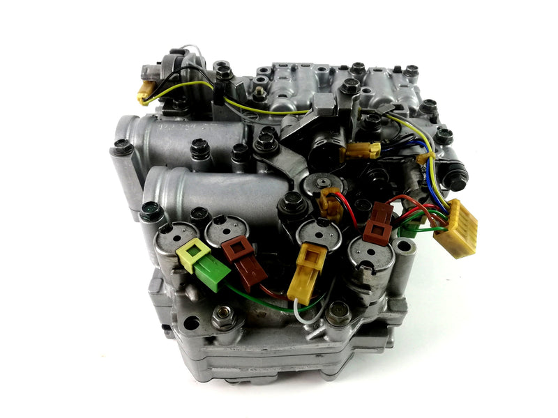 VALVE BODY USED MAZDA 1 TUBE 2 CAST IRON SOLENOID BRAKETS 2002/UP JF506E 