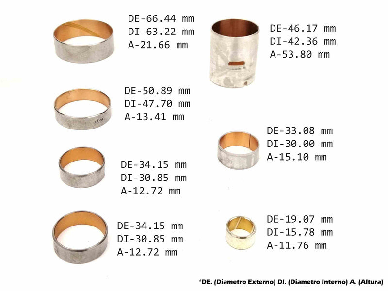 Bushing Kit (7) T8 A727 37RH 36RH