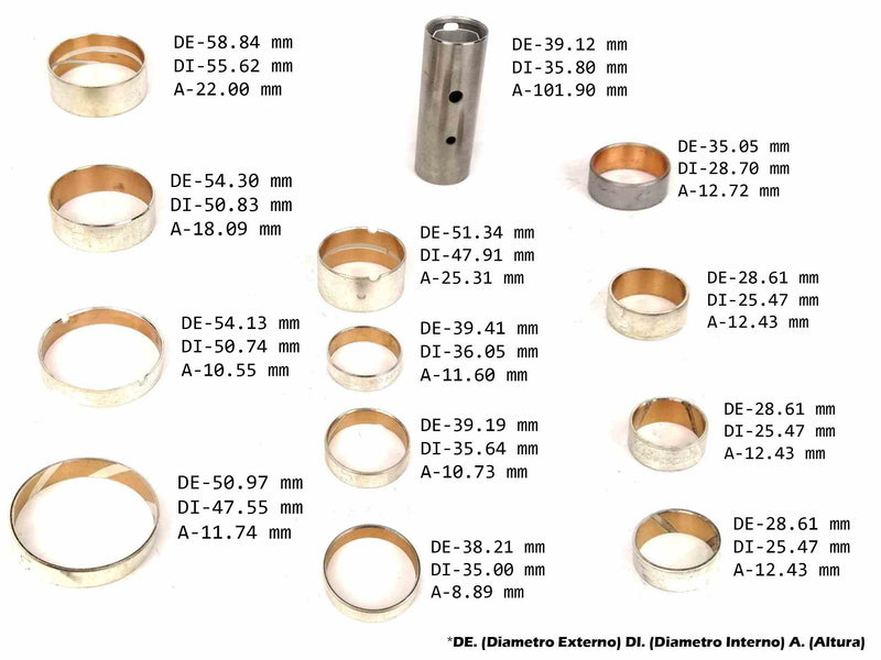 Bushing Kit (13) 4L80E 4L85E MN8 MT1 1997/UP