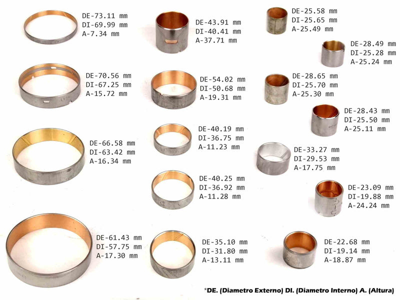 Bushing Kit (16) AOD AODE FIODE 4R70E 4R70W 4R75E 4R75W 