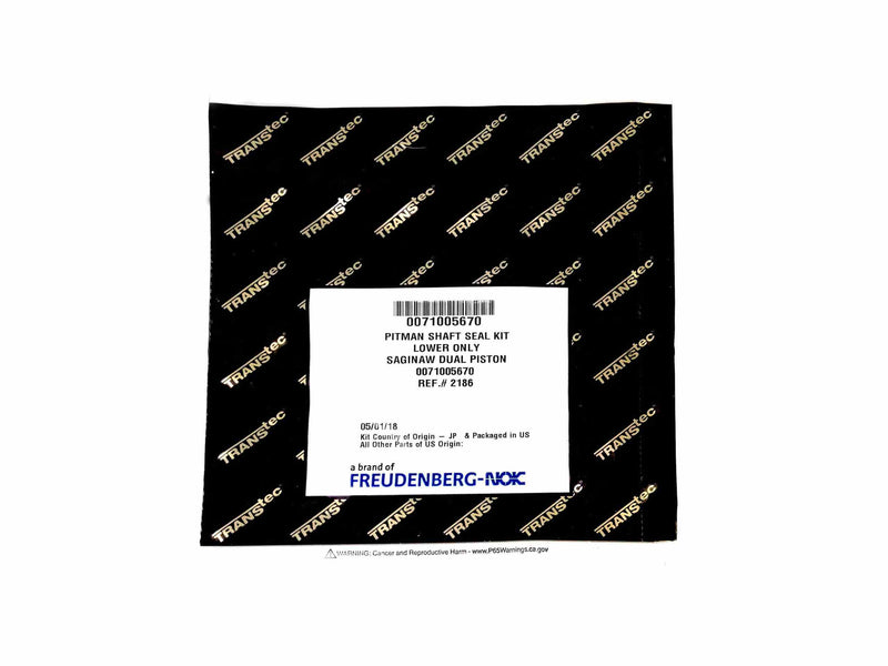 Pitman Shaft Seal Kit (Lower Only) Transtec SAGINAW DUAL PISTON 