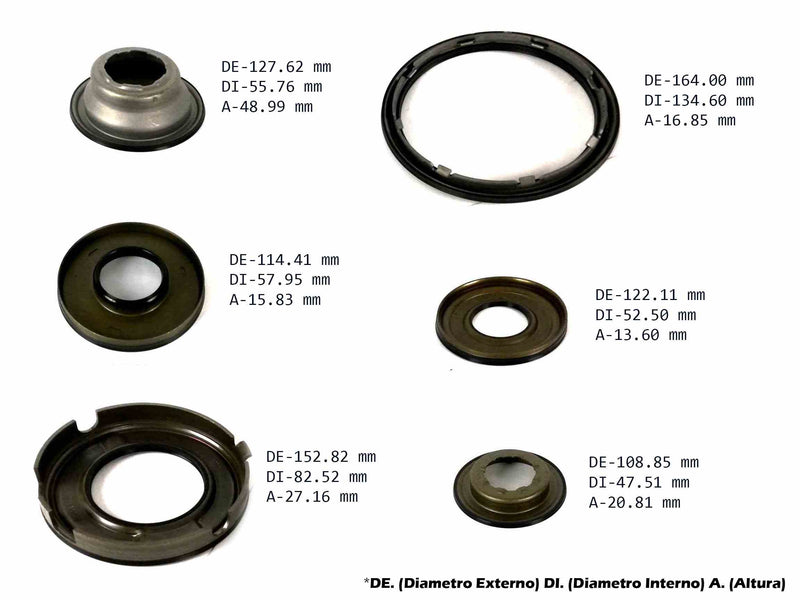 Piston Kit Transtec Chrysler 2007/UP 62TE